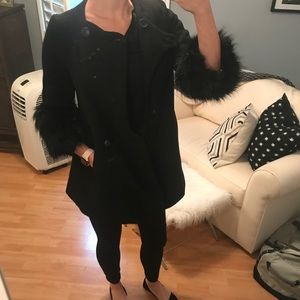 Tasha Wool Jacket with Fox fur